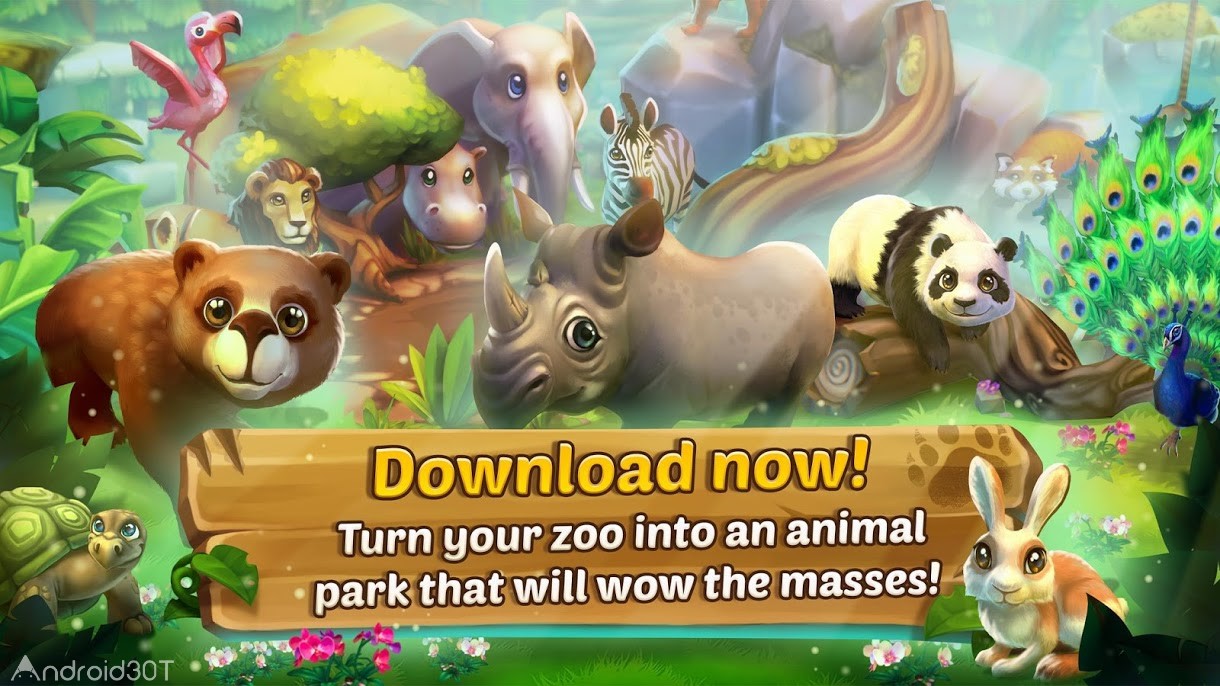 دانلود Zoo 2: Animal Park 1.35.1 – بازی مدیریت پارک حیوانات اندروید