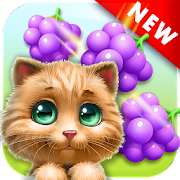 دانلود Cat Match Story Fruit City 5.1 - بازی پازلی رنگارنگ برای اندروید