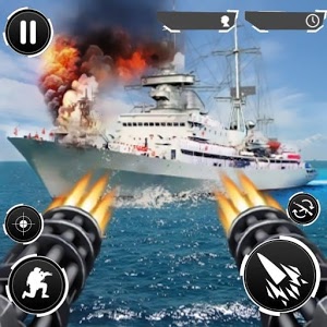 دانلود Navy Gunner Shoot War 3D 1.1.1 - بازی جنگ دریایی برای اندروید