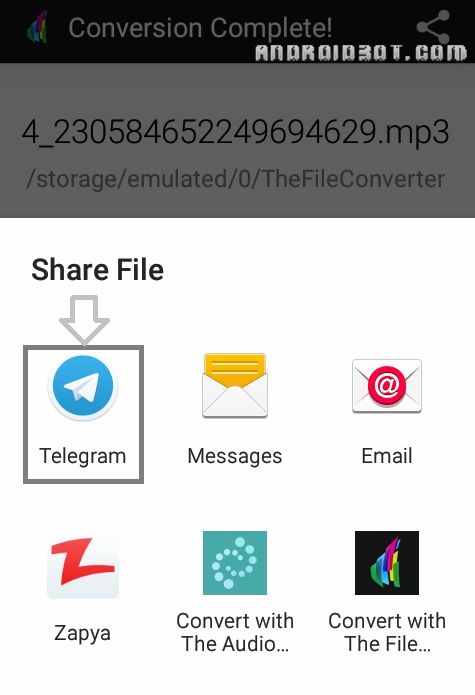 آموزش تبدیل صداهای تلگرام به MP3 + تصاویر