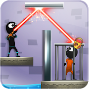 دانلود Stickman Shooter: Elite Strikeforce 7.6 - بازی اکشن آدمکی با سلاح لیزری اندروید