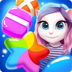 دانلود Talking Angela Color Splash 1.0.9.1219 - بازی پازلی آنجلای سخنگو اندروید