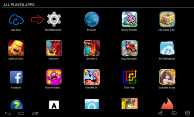 bluestacks setting